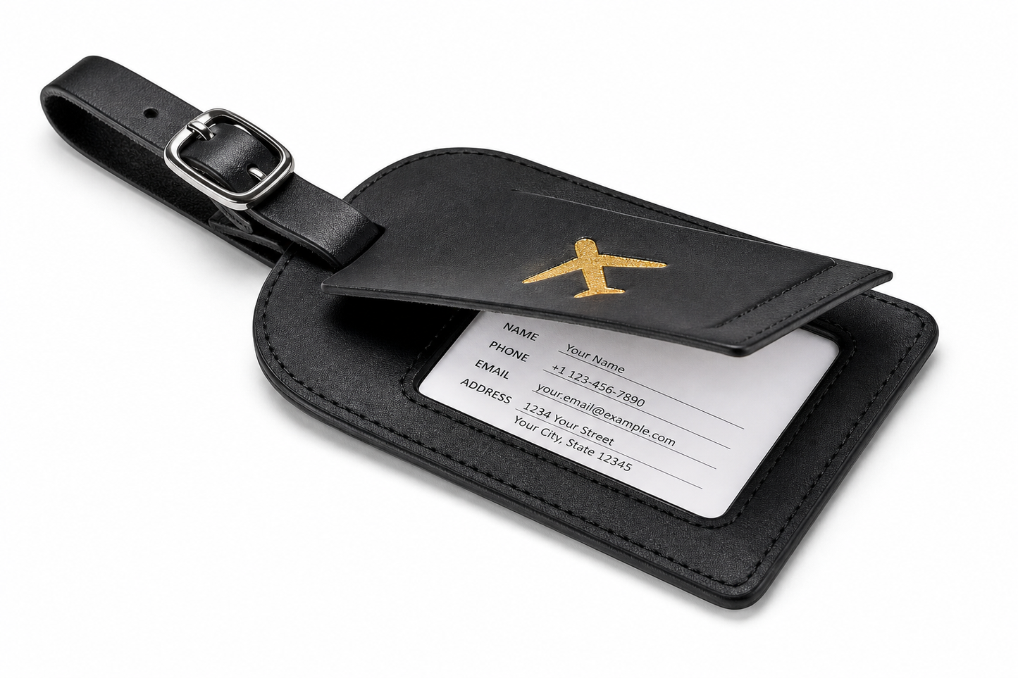 Étiquette Bagage Cuir